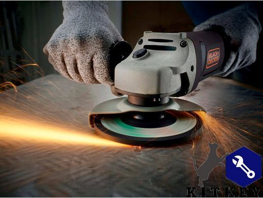 Шлифмашина угловая - болгарка сетевая BLACK+DECKER KG1202