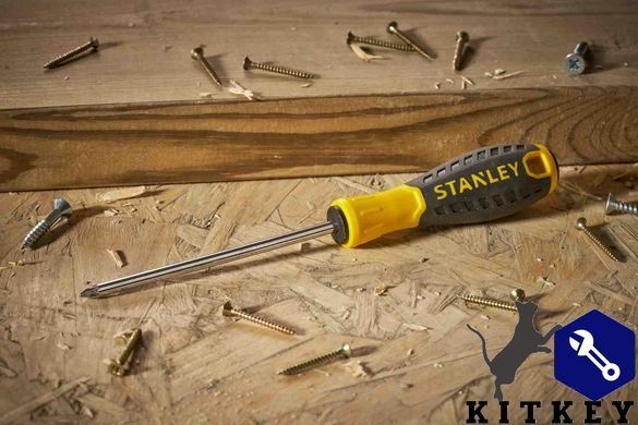 Отвертка ESSENTIAL длиной 100 мм под шлиц Pz2 STANLEY STHT0-60276