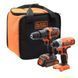 Набор из двух инструментов BLACK+DECKER BCK21S1S