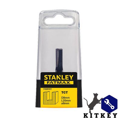 Фреза по дереву пазовая прямая диаметром 8 мм STANLEY STA80301