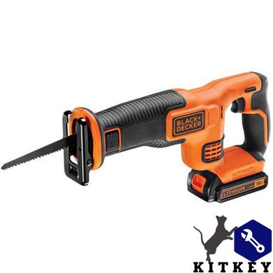 Пила сабельная аккумуляторная BLACK+DECKER BDCR18