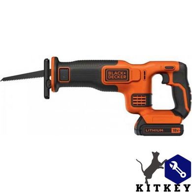 Пила сабельная аккумуляторная BLACK+DECKER BDCR18