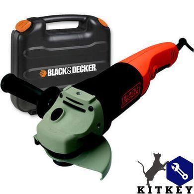 Шліфмашина кутова - болгарка мережева BLACK+DECKER KG1202K