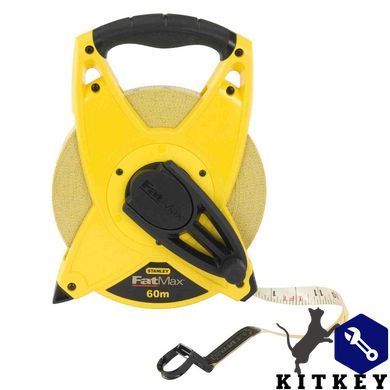 Рулетка измерительная FatMax длиной 60 м, шириной 19 мм, лента со стекловолокном STANLEY 2-34-824