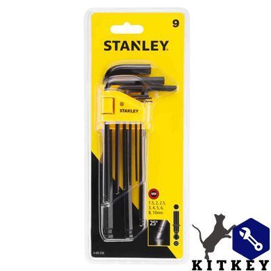 Набор из девяти шестигранных метрических ключей STANLEY 0-69-256