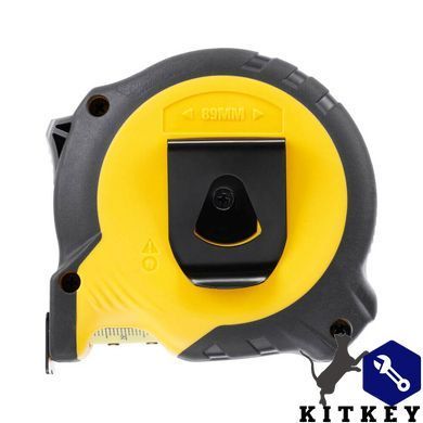 Рулетка измерительная CONTROL-LOCK длиной 10 м, шириной 25 мм, в прорезиненном корпусес, двухсторонней шкалой STANLEY STHT37233-0