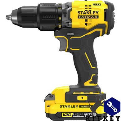 Дриль-шурупокрут ударний безщітковий акумуляторний STANLEY FATMAX SFMCD715D2K