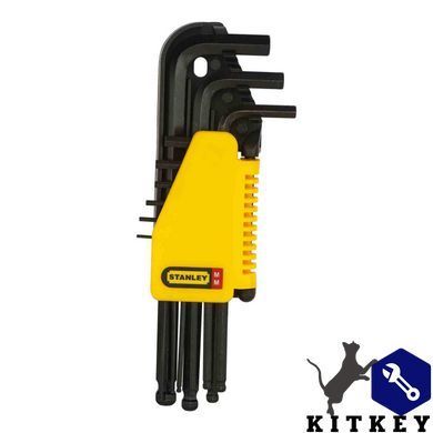 Набор из девяти шестигранных метрических ключей STANLEY 0-69-256