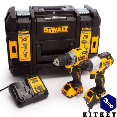 Набор из двух инструментов бесщеточных DeWALT DCK2110L2T