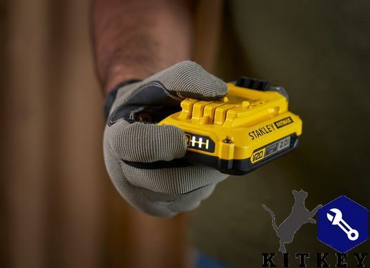 Зарядний пристрій та 2 акумулятора 18В STANLEY FATMAX SFMCB12D2