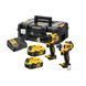 Набір з двох акумуляторних інструментів безщіткових DeWALT DCK2062M2T