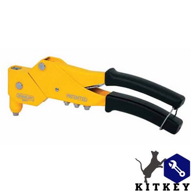 Ключ заклепочный Swivel Head Riveter с поворотной головкой и насадками под заклепки диаметром 2, 3, 4, 5 мм, высокого усилия STANLEY 6-MR77