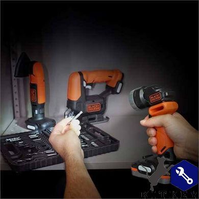 Набір з чотирьох інструментів BLACK+DECKER BDCK123S2S