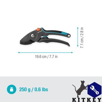 Секатор Gardena PremiumCut Pro dry wood із ковадлом 24 мм (12250-20.000.00)