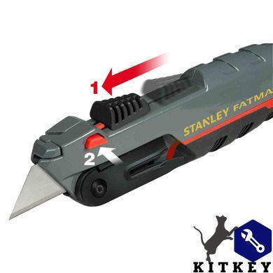 Нож FatMax для отделочных работ длиной 165 мм с двумя типами лезвий STANLEY 0-10-242
