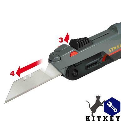 Нож FatMax для отделочных работ длиной 165 мм с двумя типами лезвий STANLEY 0-10-242