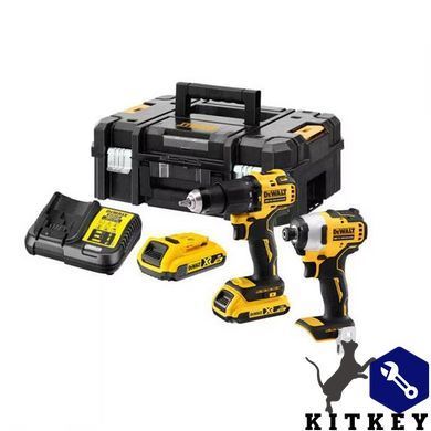 Набір з двох інструментів безщіткових DeWALT DCK2062D2T