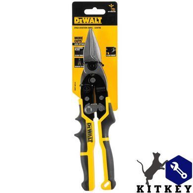 Ножницы по металлу ERGO Aviation длиной 250 мм, прямые DeWALT DWHT14675-0