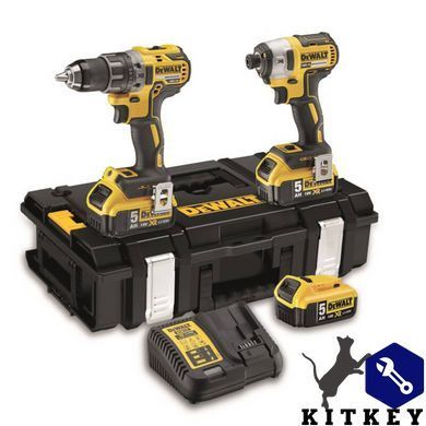 Набір з двох інструментів безщіткових DeWALT DCK266P3