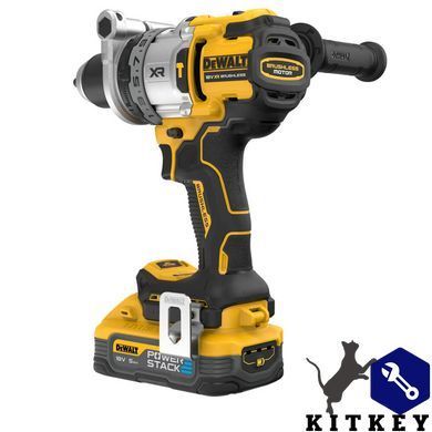 Дрель-шуруповерт аккумуляторная бесщеточная ударная DeWALT DCD1007H2T