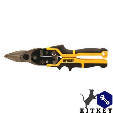 Ножницы по металлу ERGO Aviation длиной 250 мм, прямые DeWALT DWHT14675-0