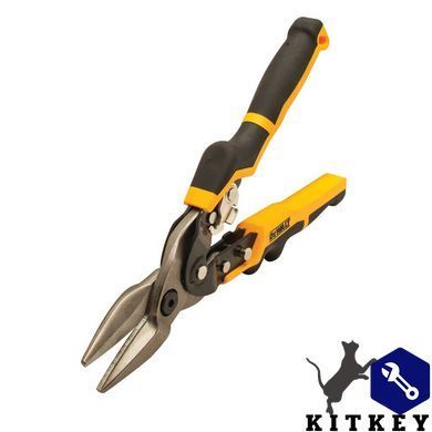 Ножницы по металлу ERGO Aviation длиной 250 мм, прямые DeWALT DWHT14675-0