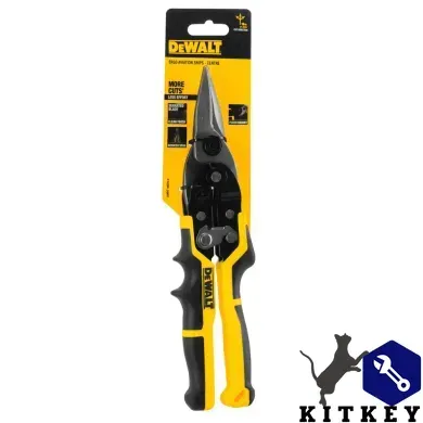 Ножницы по металлу ERGO Aviation длиной 250 мм, прямые DeWALT DWHT14675-0