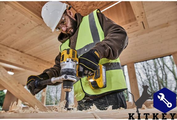 Дрель-шуруповерт аккумуляторная бесщеточная ударная DeWALT DCD1007H2T