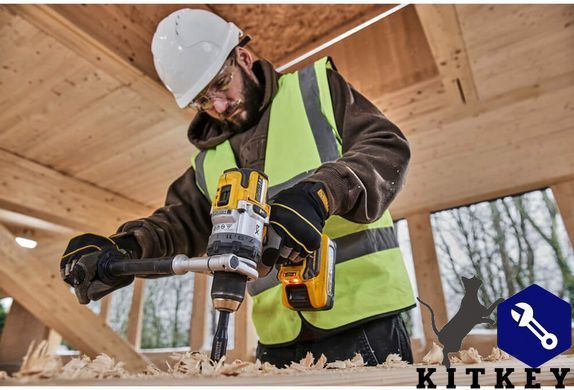Дрель-шуруповерт аккумуляторная бесщеточная ударная DeWALT DCD1007H2T
