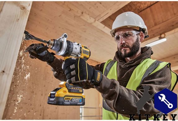 Дрель-шуруповерт аккумуляторная бесщеточная ударная DeWALT DCD1007H2T