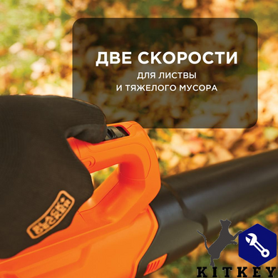 Повітродувка акумуляторна BLACK+DECKER BCBL200L