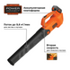 Повітродувка акумуляторна BLACK+DECKER BCBL200L