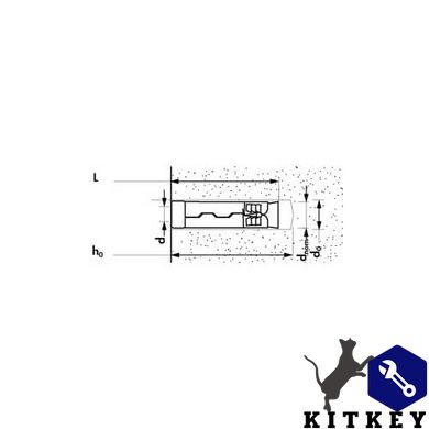 Анкер MSS M6x45 с высокой степенью расклинивания Mungo 1240604