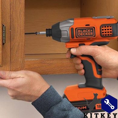 Шуруповерт ударный аккумуляторный бесщёточный BLACK+DECKER BDCIM18N