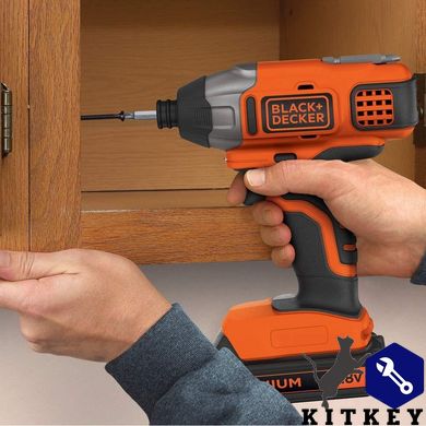 Гайковерт акумуляторний ударний безщітковий BLACK+DECKER BDCIM18N