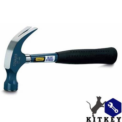 Молоток Bluestrike Curve Claw с весом головки 450 г, с загнутым гвоздодером STANLEY 1-51-488