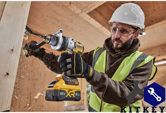 Дрель-шуруповерт аккумуляторная бесщеточная ударная DeWALT DCD1007WW1T