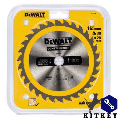 Диск пильный CONSTRUCTION DeWALT DT1935