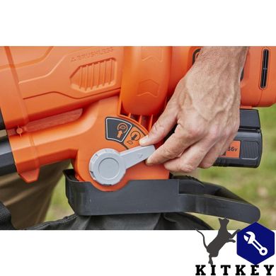 Садовий пилосос акумуляторний безщітковий BLACK+DECKER BCBLV3625L1