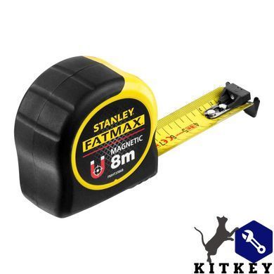 Рулетка измерительная FatMax Blade Armorдлиной 8 м, шириной 32 мм, магнитная STANLEY FMHT0-33868