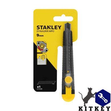 Нож DynaGrip MP длиной 135 мм с лезвием шириной 9 мм с отламывающимися сегментами STANLEY 0-10-409