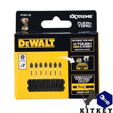 Касета з бітами FlexTorq PH2 DeWALT DT70817