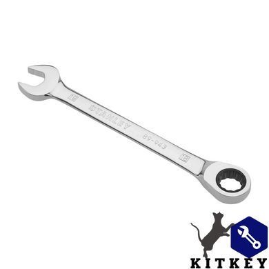 Ключ гайковий комбінований розміром 18 мм з храповим механізмом STANLEY 4-89-943