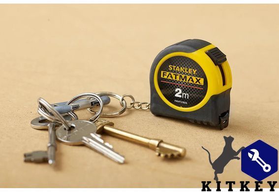 Рулетка-брелок FATMAX, 2м х 13мм в гумовому корпусі STANLEY FMHT1-33856