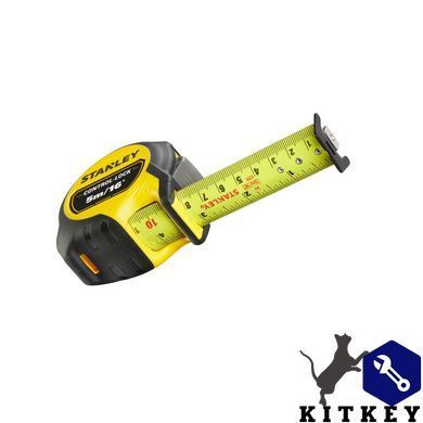 Рулетка вимірювальна CONTROL-LOCK довжиною 5 м/16, шириною 25 мм, з подвійною шкалою STANLEY STHT37235-5