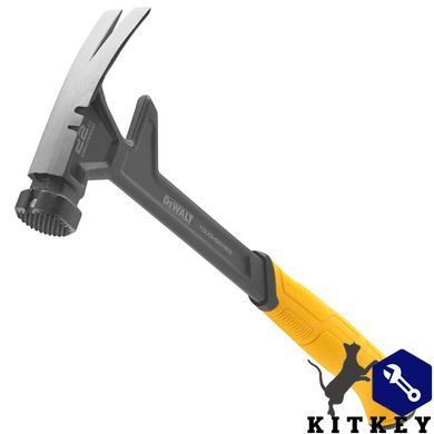 Молоток DEM-CLAW, суцільнометалевий, вага головки 624 г DeWALT DWHT51008-0