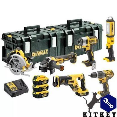 Набір з шести інструментів безщіткових DeWALT DCK623P3