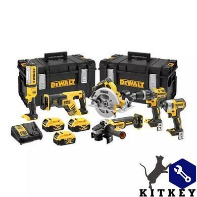 Набір з шести інструментів безщіткових DeWALT DCK623P3