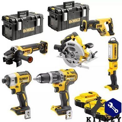 Набір з шести інструментів безщіткових DeWALT DCK623P3
