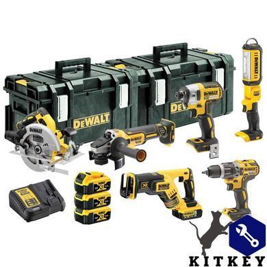 Набір з шести інструментів безщіткових DeWALT DCK623P3